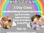 Spring Break Kids Clay: April 23-24, 2025