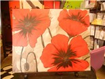 Rustic Red Poppy Canvas Painting Party at All Fired Up!