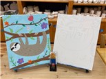 Summer Camp Sloth Canvas Friday, July 15th 10am-12pm
