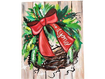 Bel Air Adult Holiday Wreath Canvas - Dec 10th