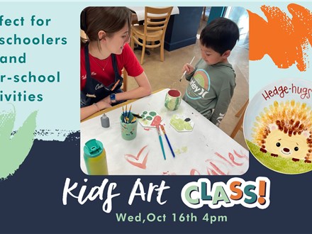 Kids Art class: Wed Oct 16th