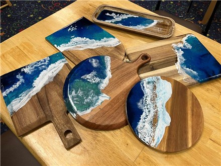 Resin Serving Board Class-Friday, July 19, 6:30 pm