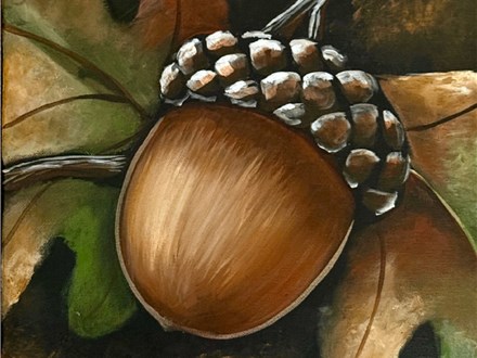 Nuts About Fall Canvas Paint and Sip