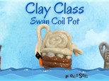 Clay Class - Swan Coil Pot