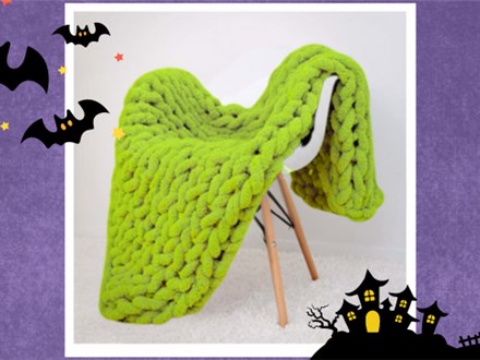 Halloween Chunky Knit Throw