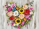 Farmhouse Flowers Canvas Paint and Sip