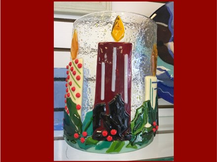 Christmas Fused Glass Candle Shade Class
