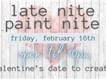 Late Nite Valentine's Date Nite 2/16 @The Pottery Patch