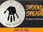 Spooky Spider Handprint Plate Workshop - October 1