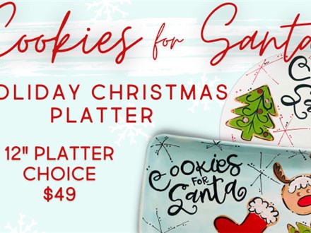 HOLIDAY COOKIE PLATTER 12/7 @ THE POTTERY PATCH 