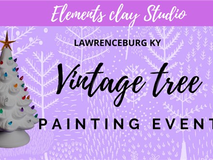 VINTAGE TREE PAINTING EVENT  @ SUNDAY DEC 1 @ 2PM (SOLD OUT)