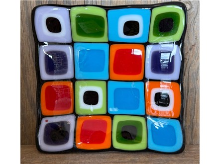 Bel Air Adult Glass Fused Geometric Dish - Oct 15th