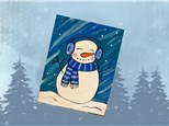 Happy Snowman Canvas Class Ages 10+  1/11/25 4pm-6pm