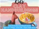 Kids' Clay Handbuilding!  July 16th, 17th, 18th