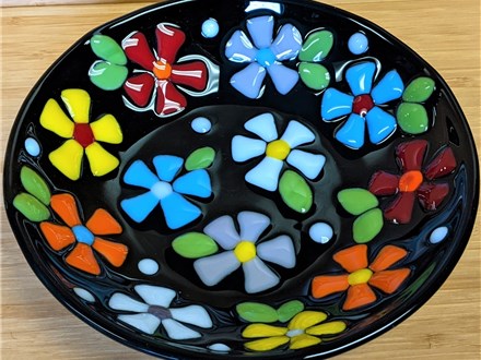 Fused Glass Flower Bowl Class
