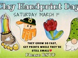 Clay Handprint Day! March 2025