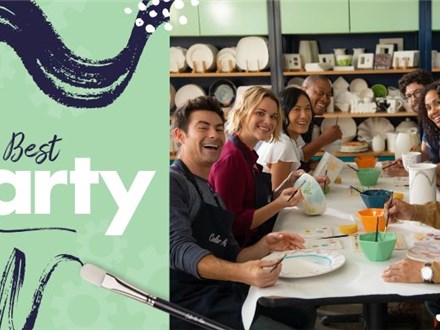 Adult Pottery Painting Event Package: Fun with Friends, Team-building, Bridal/Baby Showers, Adults 