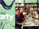 Adult Pottery Painting Event Package: Fun with Friends, Team-building, Bridal/Baby Showers, Adults 