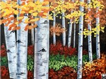 Beautiful Birch Canvas Painting