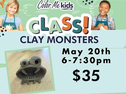 Kids Workshop - "Clay Monsters!" July 29, 2025