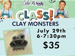 Kids Workshop - "Clay Monsters!" July 29, 2025