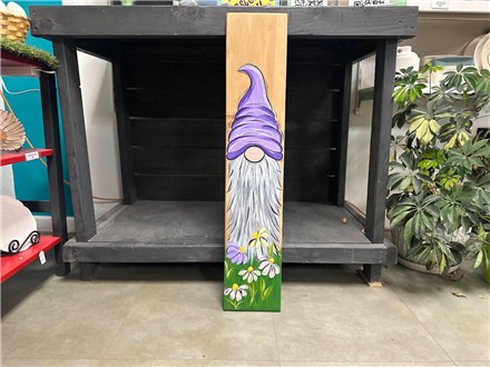 You Had Me at Merlot - Spring Porch Gnome - On Wood - April 13th - $45