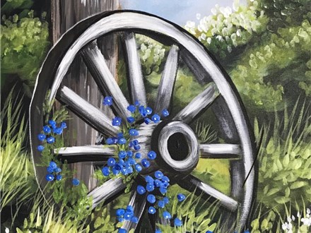 Forget Me Not Canvas Paint & Sip 