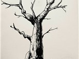 "Haunted Tree" Inking Illustration Class Ages Teen+ 10/26/24