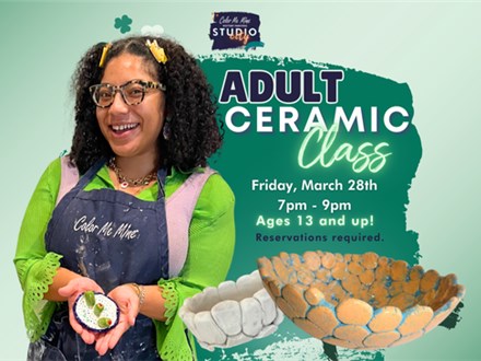 3.28.25 ADULTS CERAMIC CLASS - Color Me Mine Studio City