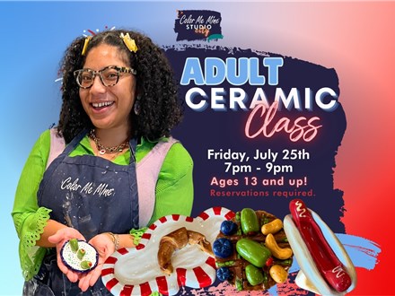 7.25.25 ADULTS CERAMIC CLASS - Color Me Mine Studio City