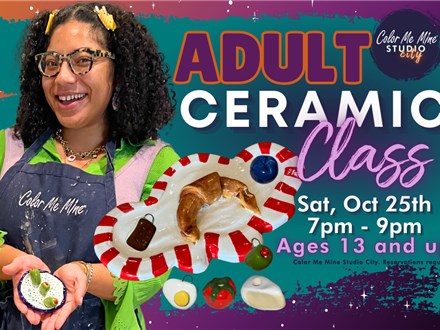 10.25.25 ADULTS CERAMIC CLASS - Color Me Mine Studio City