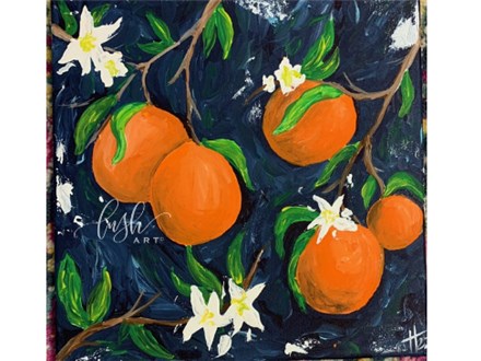 Orange Blossoms Paint Class