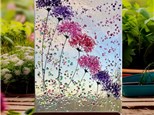 You Had Me at Merlot - Hanging Flowers or Standing Flowers - Fused Glass - Thursday Jan 30th - $48