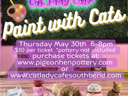 Paint with Cats @ Cat Lady Cafe!!