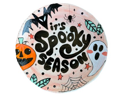 Monday Makers- Whimsical Halloween Plate