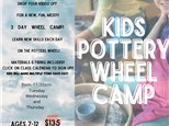 Kids Pottery Wheel Camp  28th, 29th & 30th