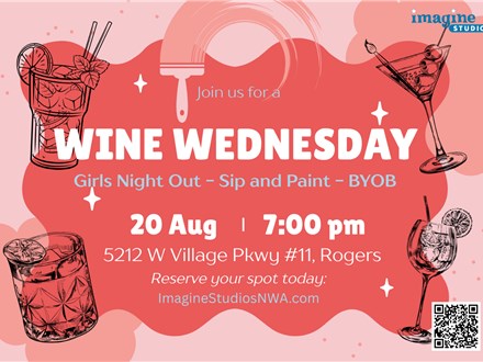 Girls Night Out - Monthly Wine Wednesday - Bloom Bar by Monse Made