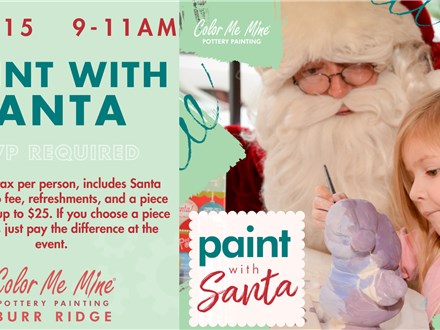 Paint with Santa: Sunday, December 15th 9:00-11:00am