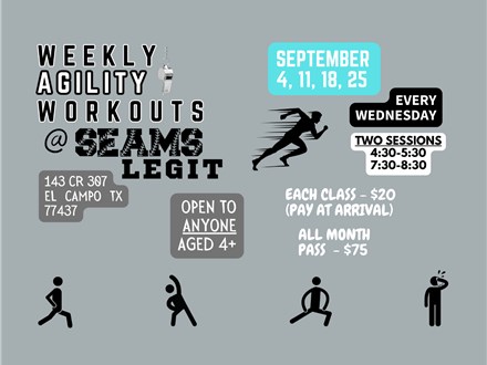 WEDNESDAY AGILITY WORKOUTS