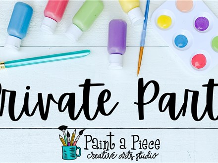 2 Hour Private Party at Paint A Piece!