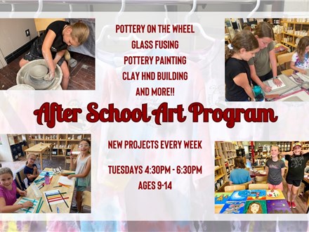 After School Art Program for Ages 9-14 - Six Week Session