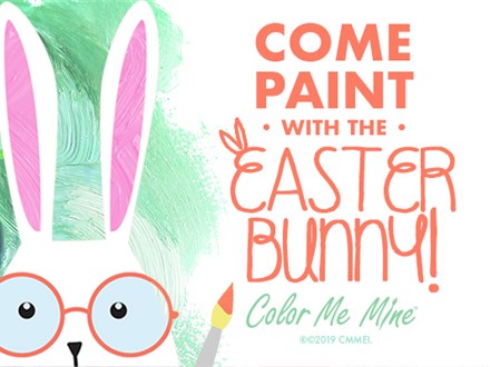 Paint with the Easter Bunny: Saturday, April 12th at 9:30am