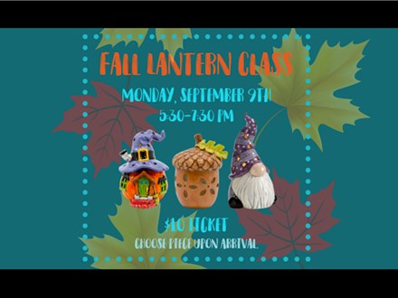 Fall Lantern Painting - September 9th - $10+