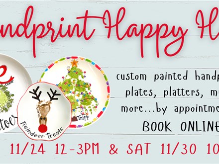 HANDPRINT HAPPY HOUR 12/2 @THE POTTERY PATCH