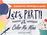 Open Studio Party • Color Me Mine Westminster