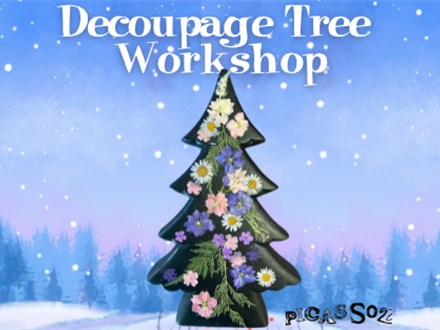 Decoupage Christmas Tree Workshop