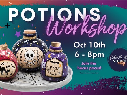 10.10.25 POTIONS WORKSHOP - Color Me Mine Studio City