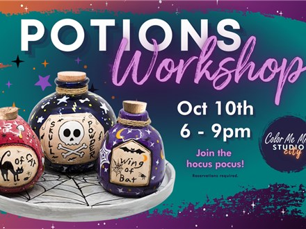 10.10.25 POTIONS WORKSHOP - Color Me Mine Studio City