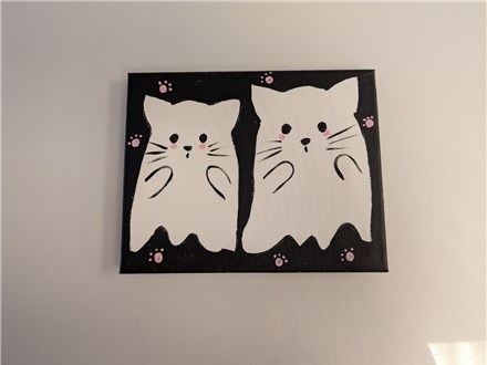 Purranormal Cativity Mommy/Daddy & Me Canvas Class $40