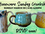 Stoneware Sunday Workshop! March 2025